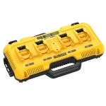Cargador Rápido Simultáneo de 4 Puertos 12V/20V/60V 8 AMP DEWALT DCB104-B2