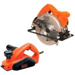 Sierra Circular 1500W + Cepillo Eléctrico 650W BLACK + DECKER CS1024-K6