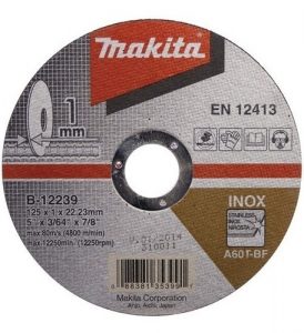 Disco Abrasivo Corte Inox B-12217 MAKITA