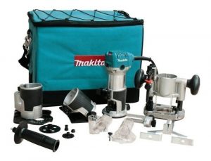Fresadora Ruteadora 1/4" 710W + bases MAKITA RT0700CX3