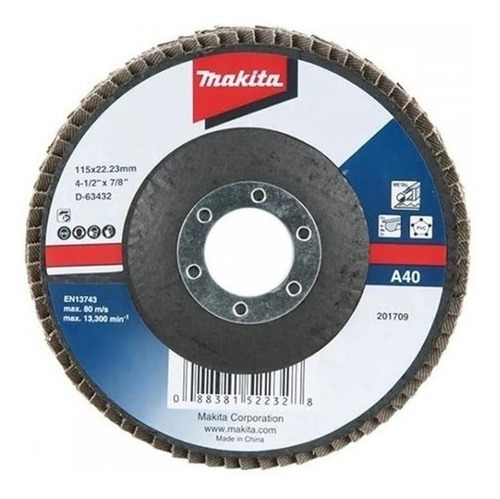 D_869446-MPE45776478158_042021-O-1 Pack 10 Disco De Laminillas A40 115x22.23 MAKITA D-63432 - Imagen 1