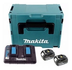Set De 2 Baterías 5.0ah + Cargador Doble MAKITA 197629-2