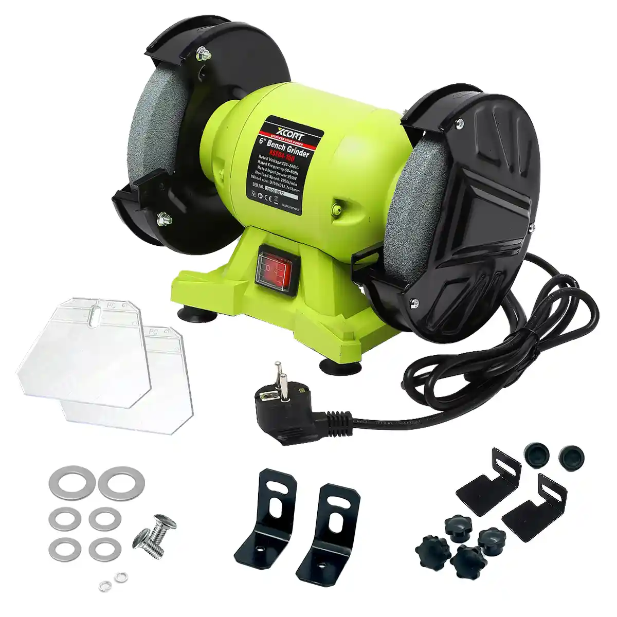 XSE04-150 (1) Esmeril de Banco 6" (150mm) 250W XCORT XSE04-150 - Imagen 1