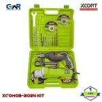 Esmeril Angular 4 1/2" 750W + Taladro Percutor 1/2" + Accesorios XCORT