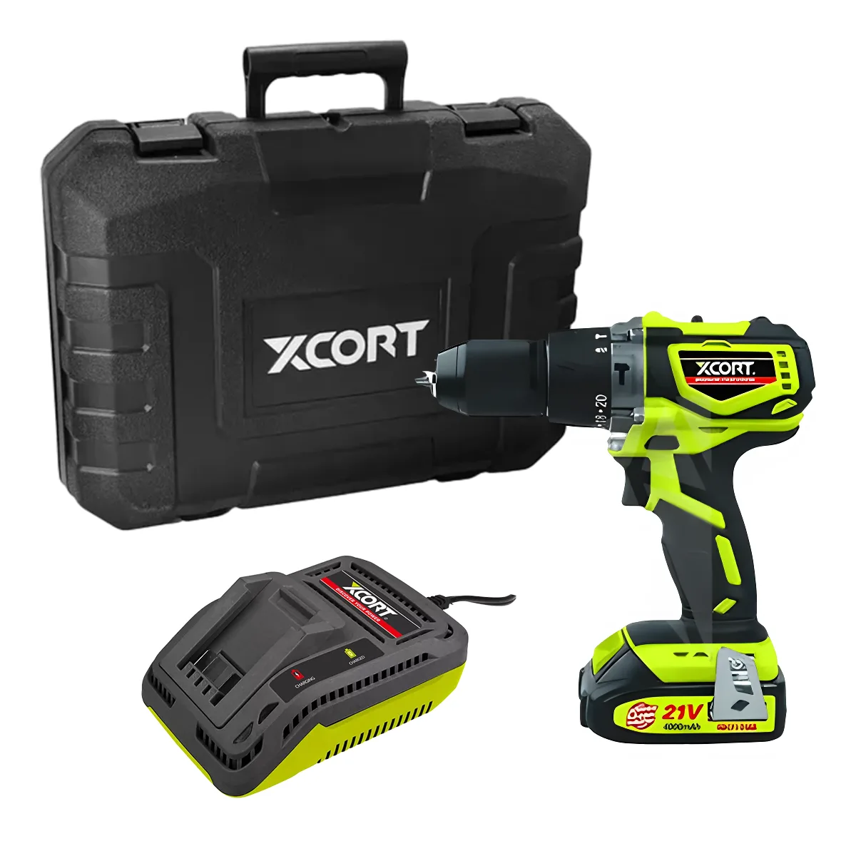 XDC21-013DBLK (1) Taladro Percutor Brushless 1/2" 21V XCORT XDC21-013DBLK - Imagen 1