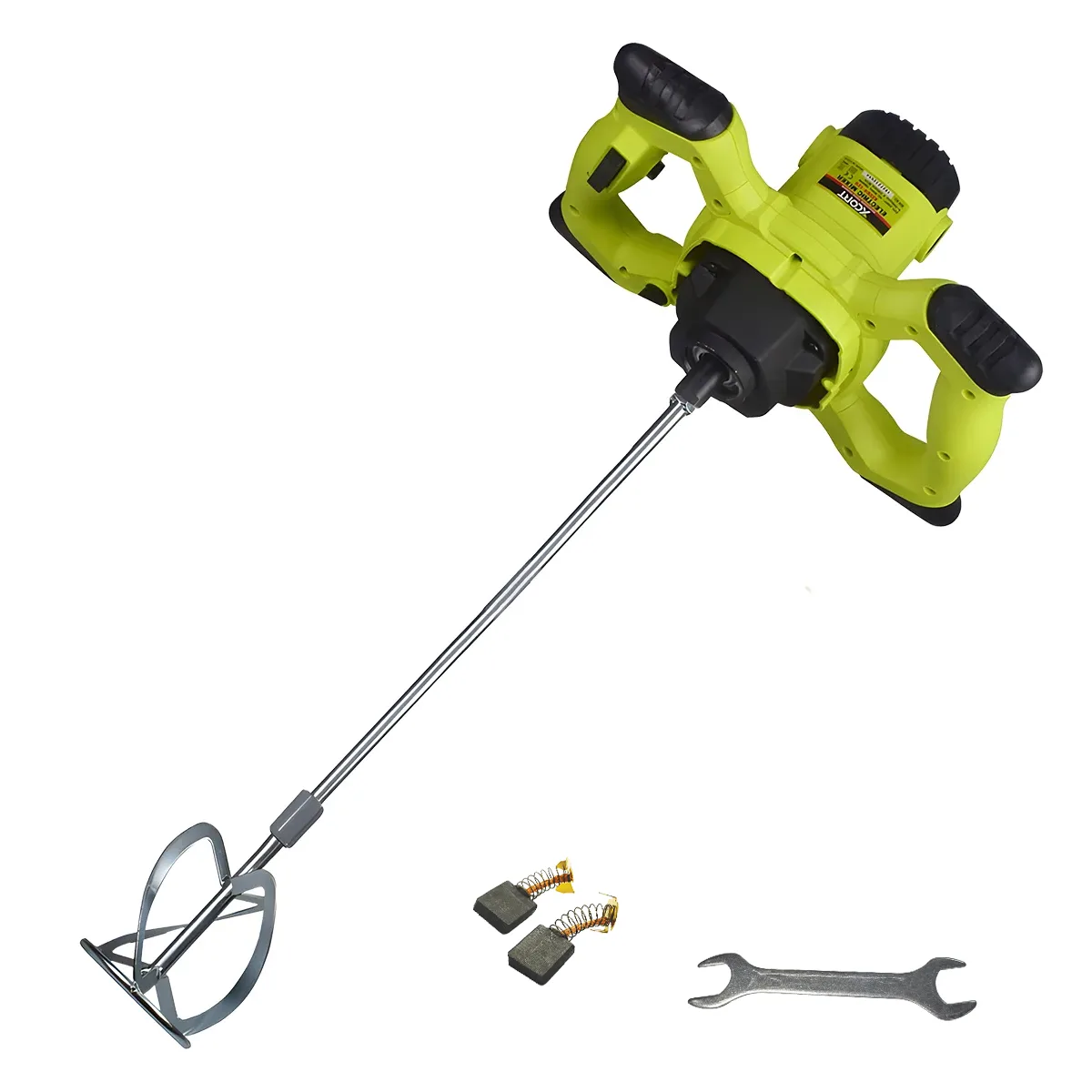 XZZ04-120 (1) Mezclador eléctrico de 1600W marca XCORT con varilla desmontable, kit de carbones de repuesto y llave de ajuste