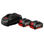 Kit 2 Baterías GBA 18V 4Ah + Cargador Rápido GAL 1880 CV BOSCH