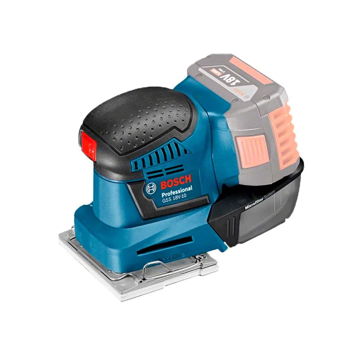 0601.9D0.200-000.jpg Lijadora Orbital 1/4 18V Baretool BOSCH GSS 18V-10 - Imagen 1
