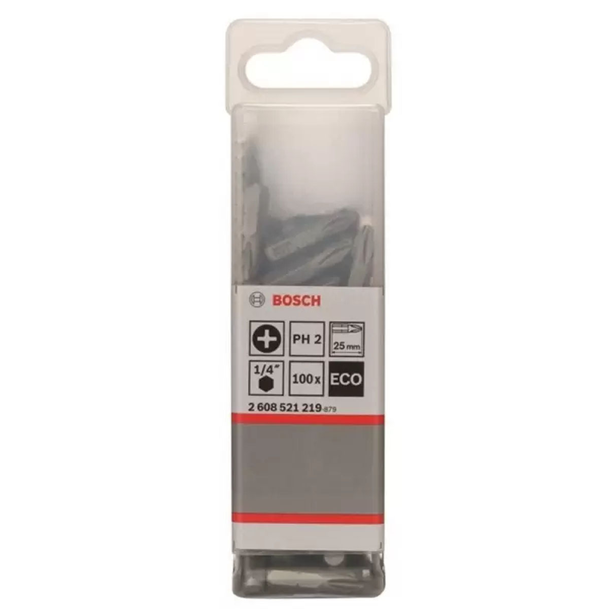 2608.521.219-000.jpg Puntas para Atornillar PH2 25mm Eco Extra Hard x 100Und BOSCH - Imagen 1