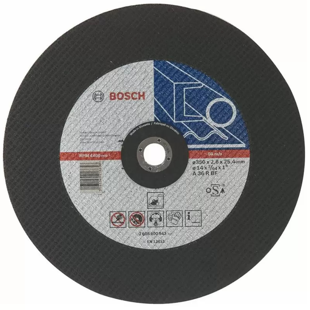2608.600.543-000.jpg Disco De Corte De Metal 14" - Imagen 1