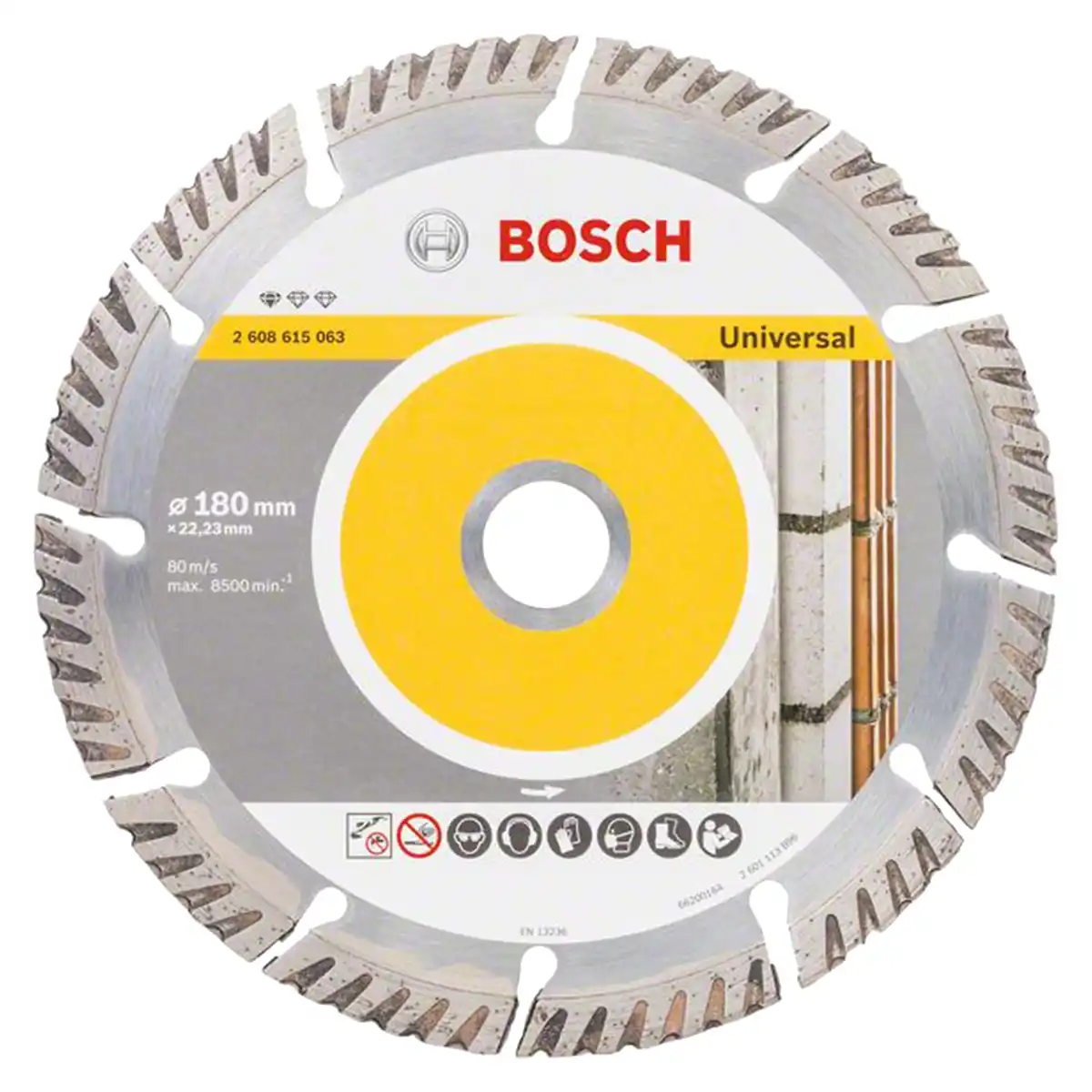 2608.615.063-000 (1) Disco Diamantado Segmentado 7" (180 MM) Universal BOSCH - Imagen 1
