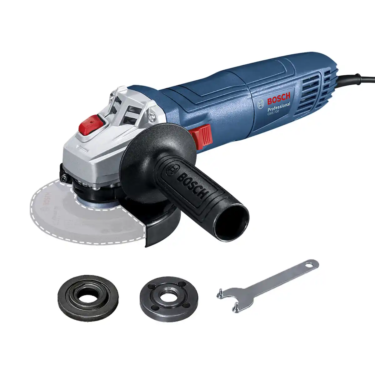 0601.3A3.0E0-000 (1) Mini Amoladora Esmeril Angular 4 1/2" 710W BOSCH GWS 700 - Imagen 1