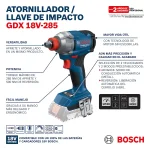 Taladro Percutor 13MM 18V GSB 18V-90 C + Llave/Atornillador de Impacto GDX 18V-285 BOSCH - Imagen 12