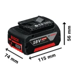 Kit De 2 Baterías De 4 Ah Y Cargador Bosch 1600.a02.rm8-00 - Imagen 6